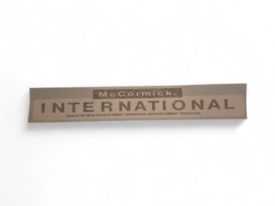 McCormick International Decal 10.5" X 1.5" Vinyl Cut