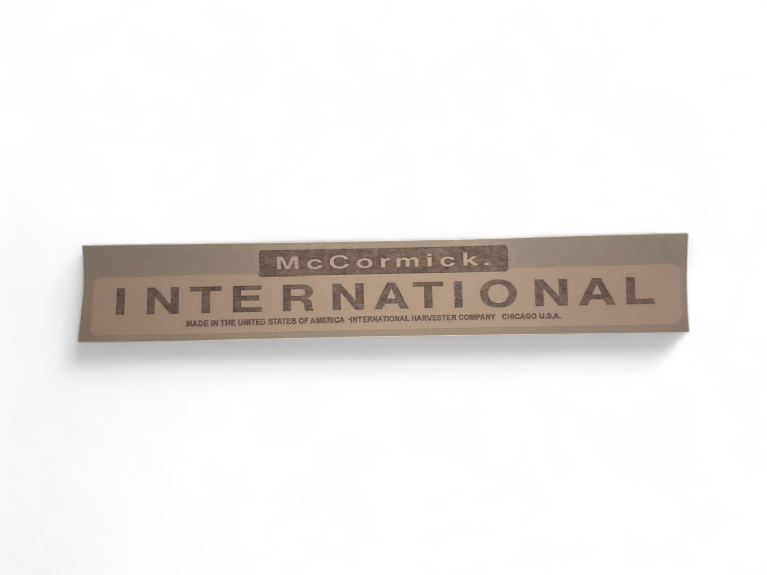 McCormick International Decal 10.5" X 1.5" Vinyl Cut