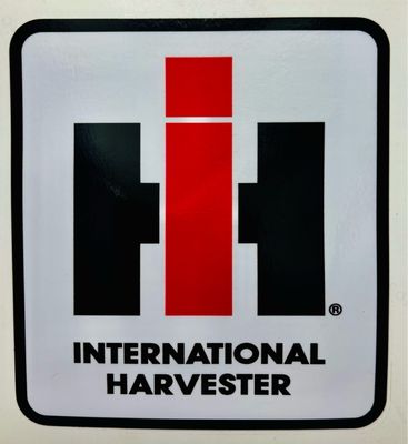 IH Logo Decal-3.5 '' x 4 " tall