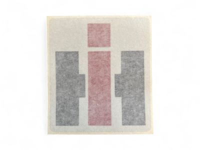 IH logo with Square Silver Background 2.5" X 3.75" tall