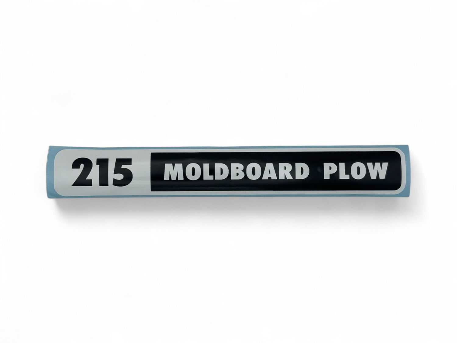 215 Moldboard Plow Decal-Black and White