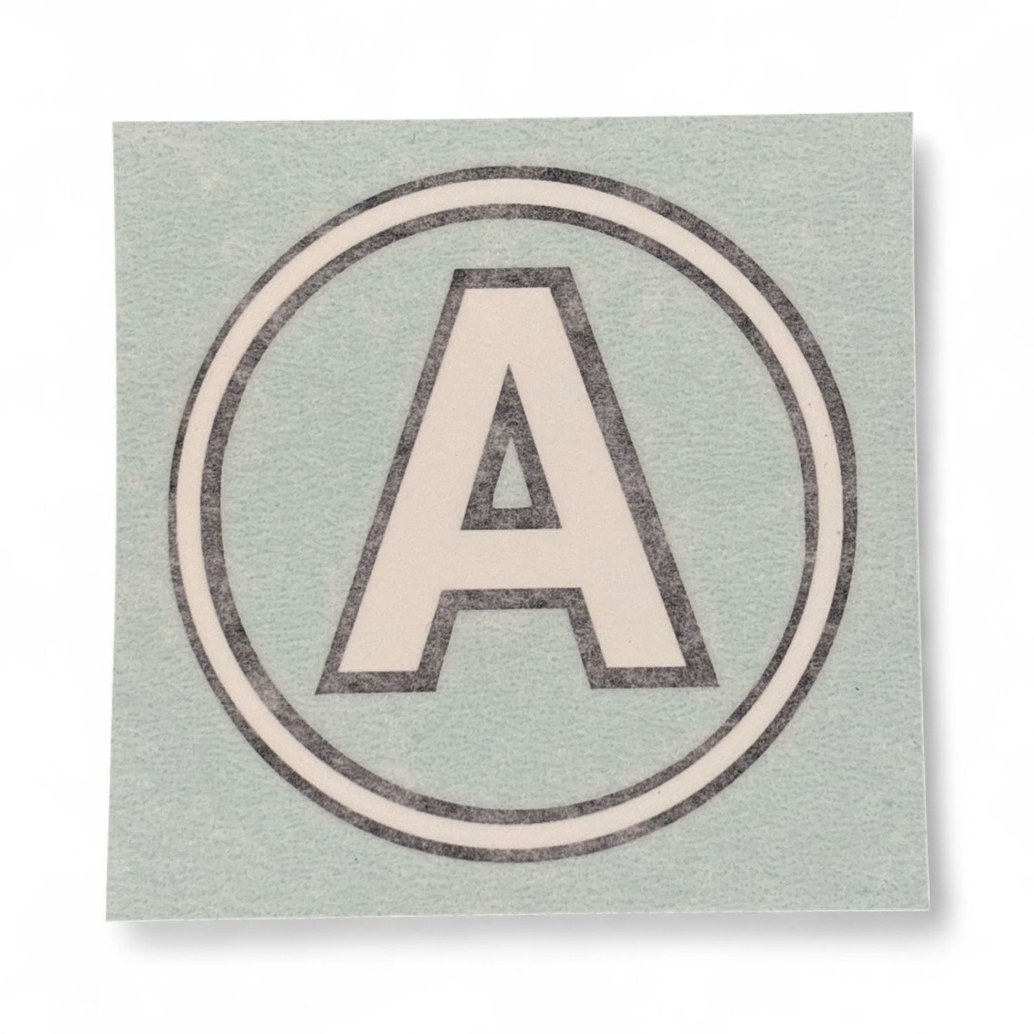 IH "A" in White Circle Decal