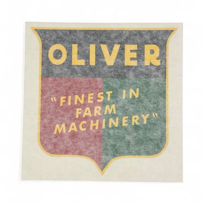 Oliver Shield (finest in farm machinery) 4" Decal