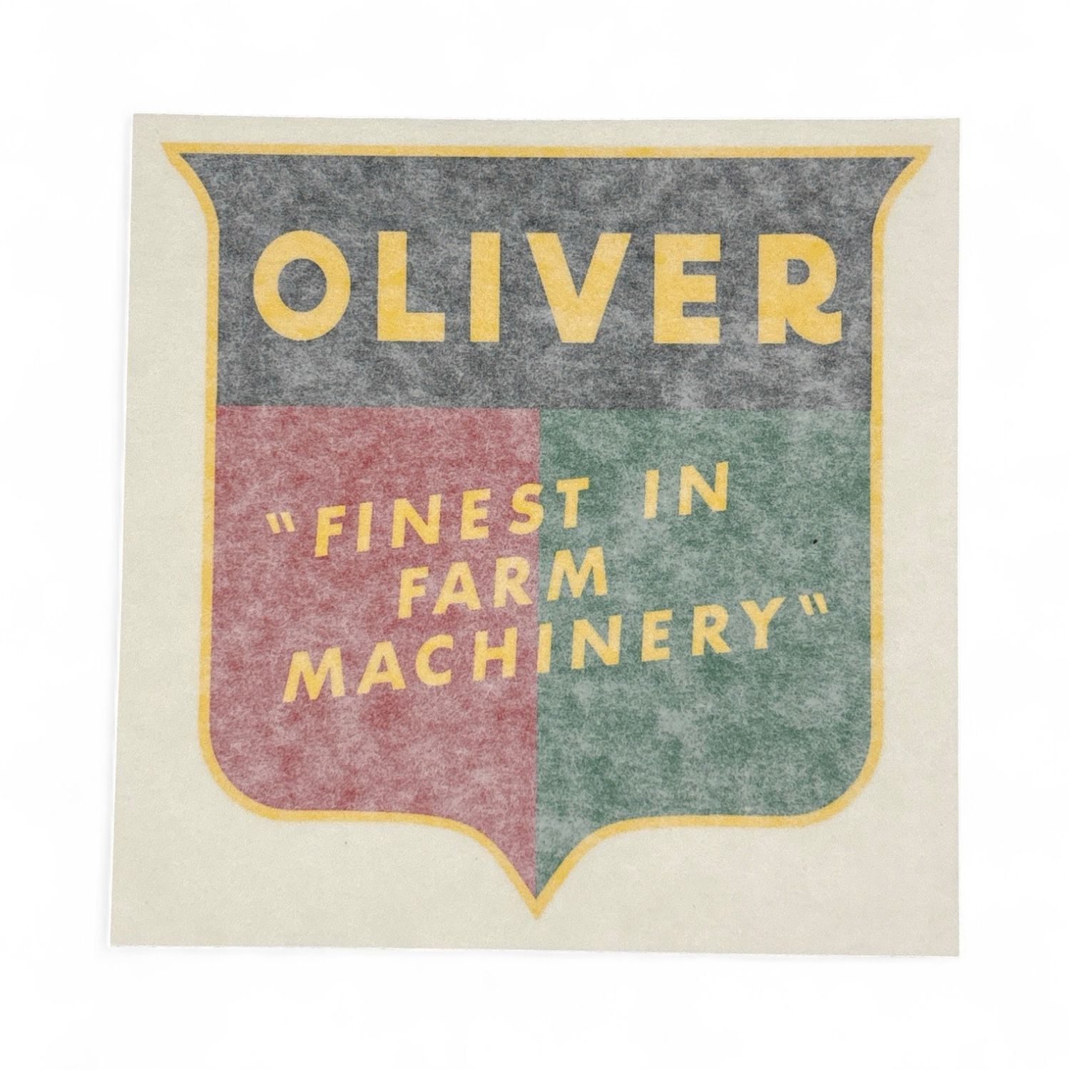 Oliver Shield (finest in farm machinery) 4" Decal