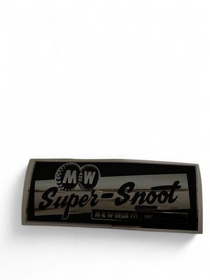 M &amp; W Super-Snoot Decal