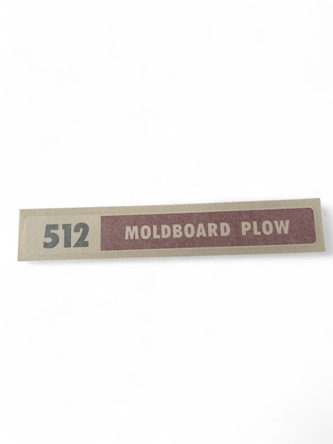 512 Moldboard Plow Decal-Red