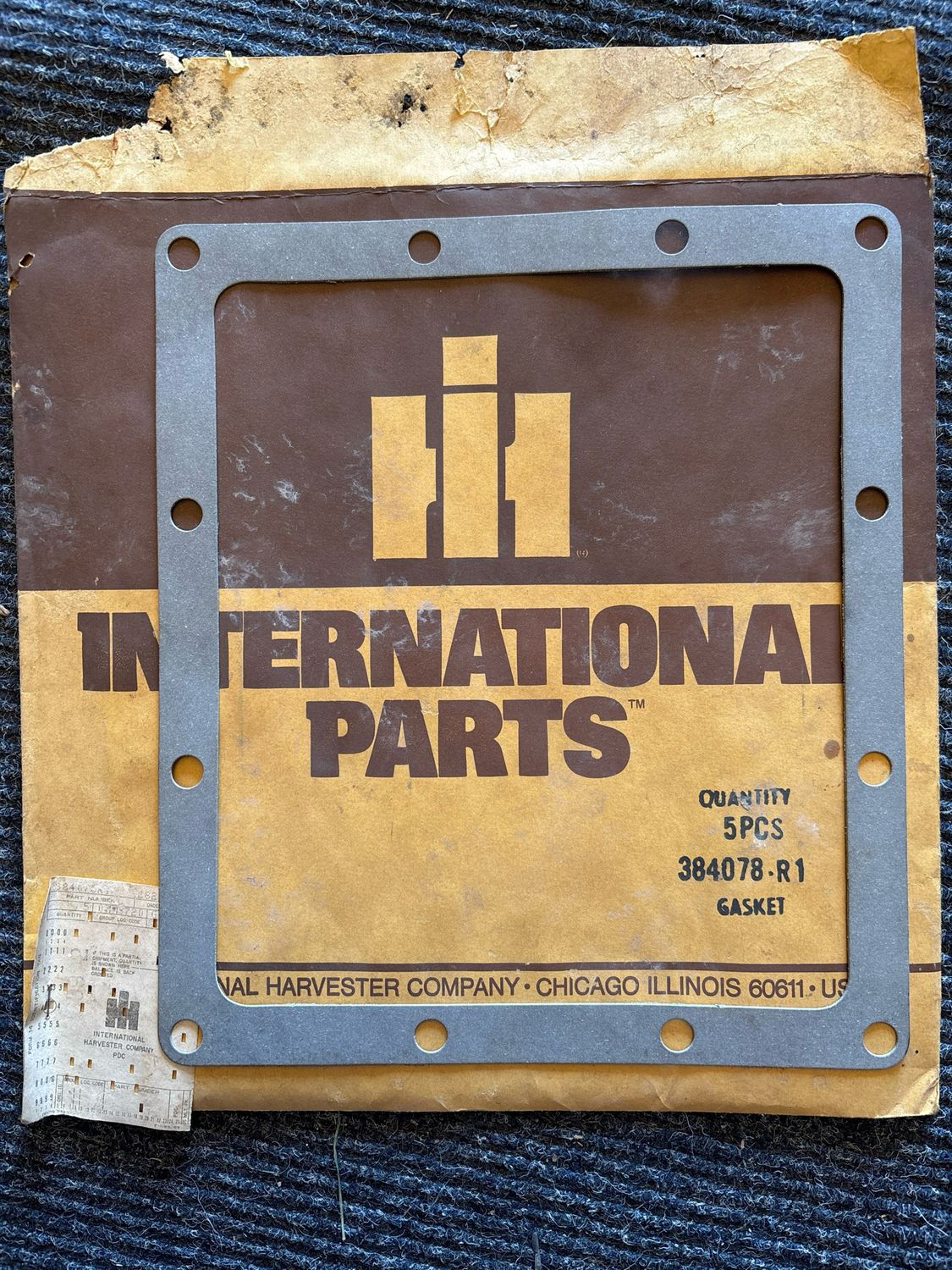 Speed Transmission Bottom Cover Gasket   IH-384078R1