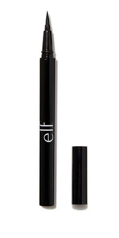 e.l.f. H2O Proof Eyeliner Pen, Felt Tip, Waterproof, Long-Lasting, High-Pigmented Liner For Bold Looks, Vegan &amp; Cruelty-Free, Jet Black. 0.02 Fl Oz