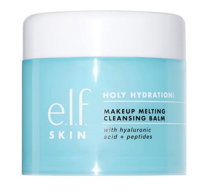 e.l.f. Holy Hydration! Makeup Melting Cleansing Balm, Face Cleanser &amp; Makeup Remover, Infused with Hyaluronic Acid to Hydrate Skin, 2 Oz / 50 mL