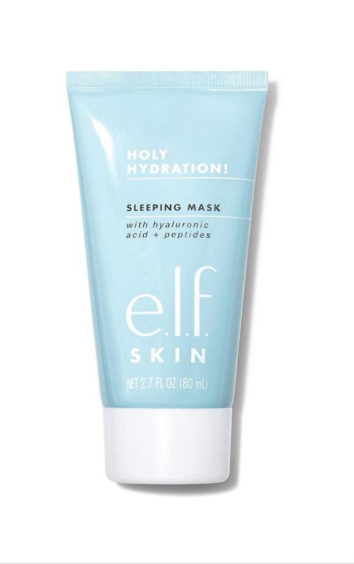 e.l.f. Holy Hydration! Sleep Mask, Ultra-Hydrating Dual-Use Face Mask, Replenishes &amp; Nourishes Dry Skin for a Plumped Up Complexion, 2.7 Fl Oz/ 80 mL