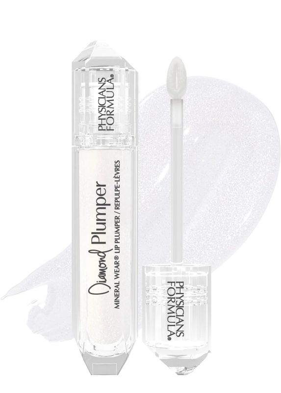 Physicians Formula Mineral Wear Diamond Lip Plumper Gloss, Dermatologist Tested, Diamond Marquise