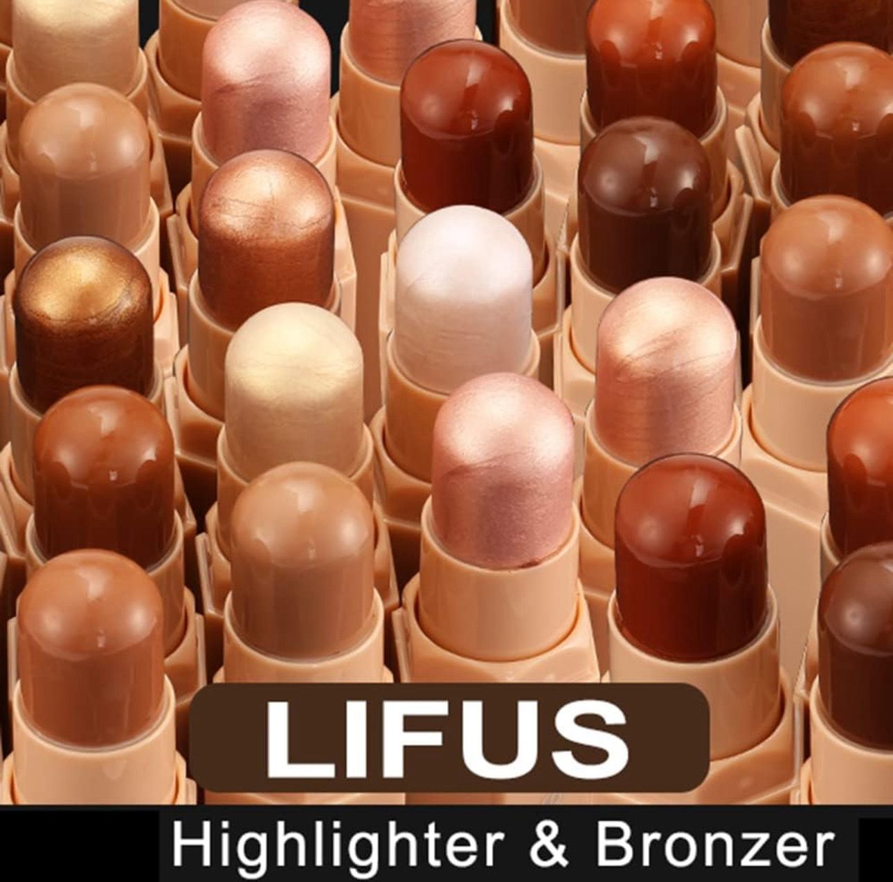 Face Cream Contour Stick Bronzer Stick Highlighter Stick Illuminator Makeup Glow Kit,Long Lasting Highly Piamented Skin Brighten Shadow Contour Bronzer Highlighter Powder Pen Penci
