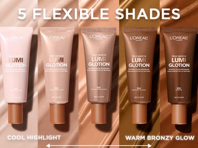 L&#39;Oreal Paris Makeup True Match Lumi Glotion, Natural Glow Enhancer, Illuminator Highlighter, Bronzing Drops For a Sun-Kissed Glow, 902 Light &amp; 903 Medium, 1.35 fl. oz / 40mL