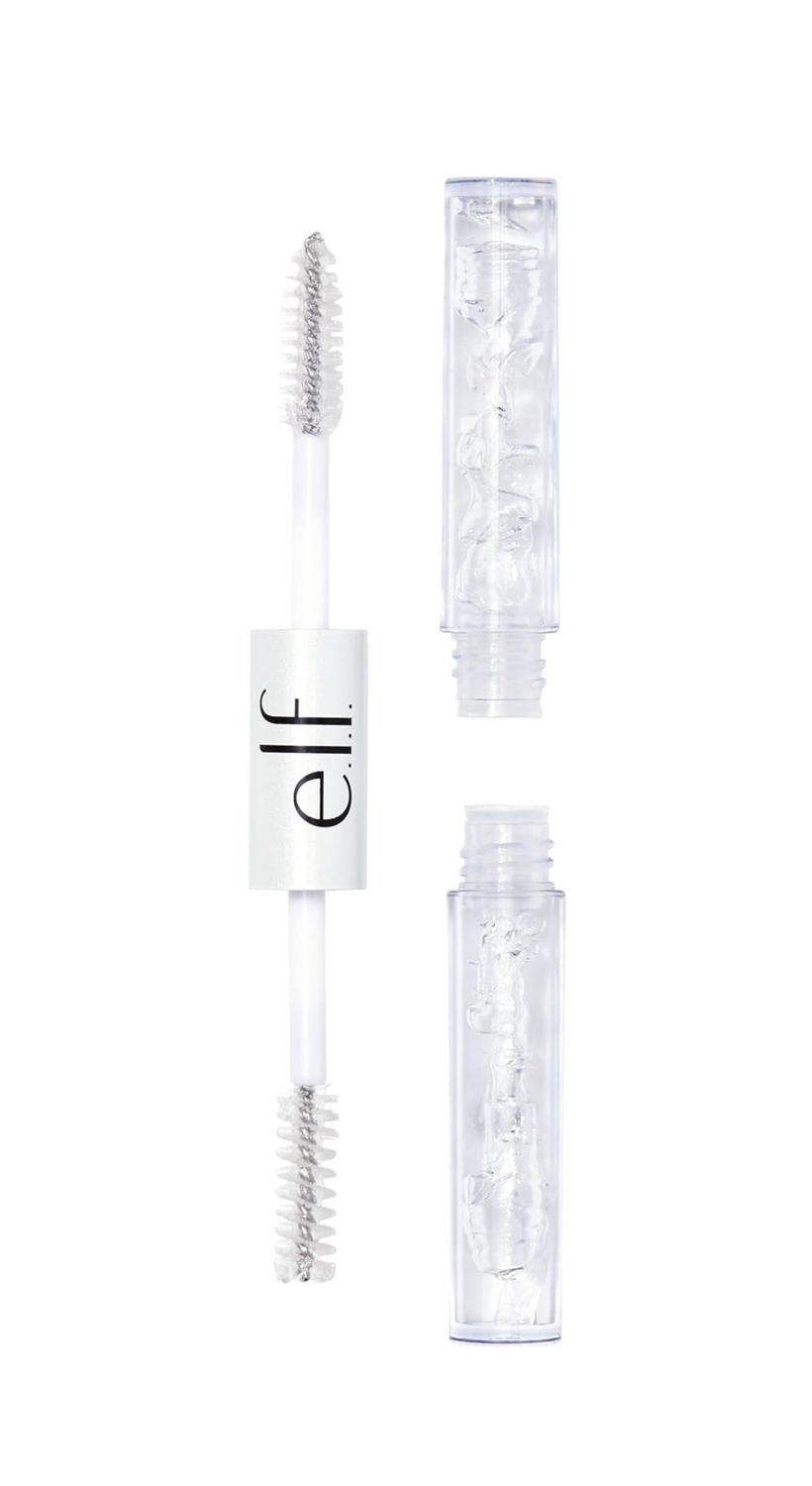 e.l.f. Clear Brow &amp; Lash Mascara, Dual-Sided Brushable Clear Gel For Groomed Brows &amp; Eyelashes, Long-Wear Conditioning Formula, Vegan &amp; Cruelty-Free