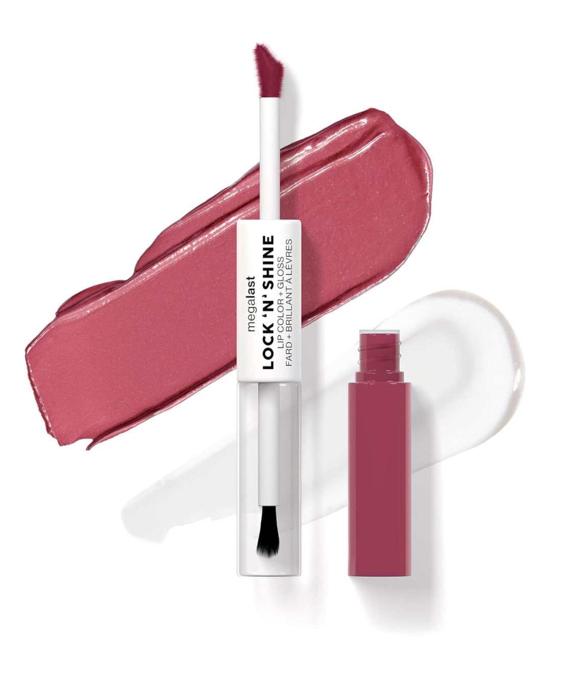 wet n wild Megalast Lock &#39;N&#39; Shine Lip Color + Gloss Lipstick Pinky Promise