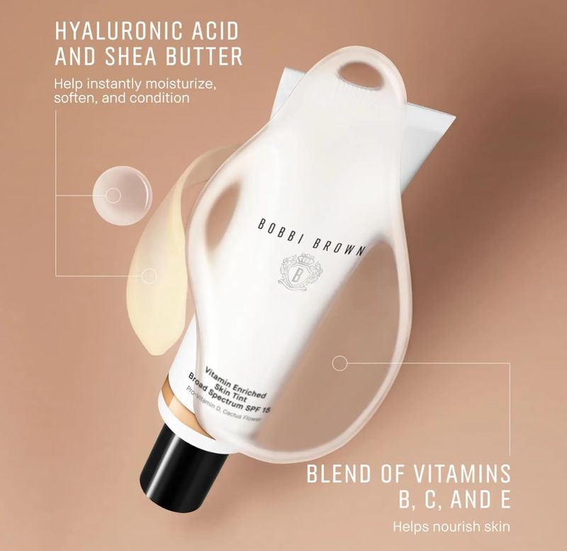 Bobbi Brown Vitamin Enriched Hydrating Skin Tint SPF 15 with Hyaluronic Acid , Golden 4, 1.7 fl. oz / 50mL