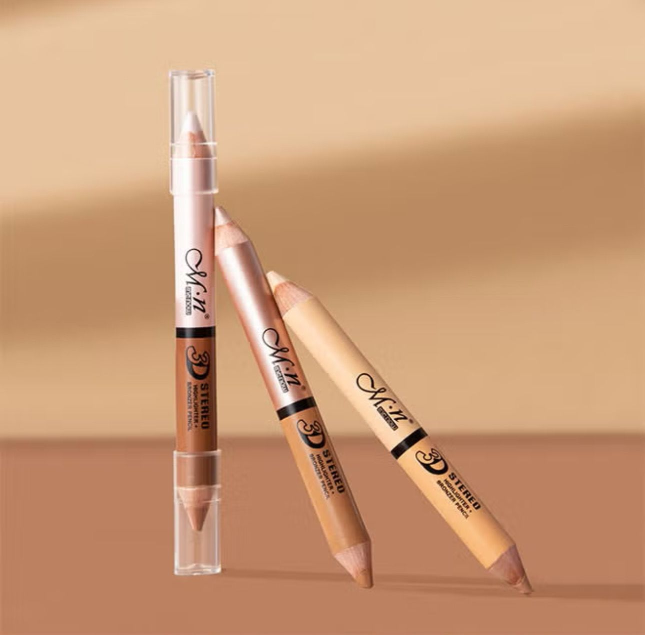 Highlight Contour Stick set, 6 Colors 2 in 1 Dual-ended Makeup Shading Stick, Multi-Color Concealer Shadow Pen, 3D Body Face Brightens Shades Pencil, Contour Concealer Highlighter Stick, 3 Variations