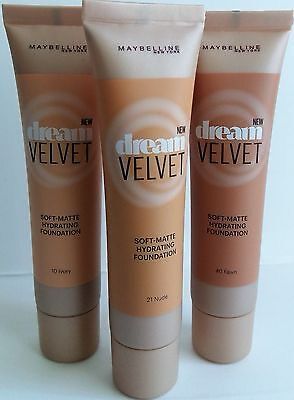Maybelline Dream Velvet Soft-Matte Hydrating Foundation, Nude, 1 fl. oz./ 30 mL