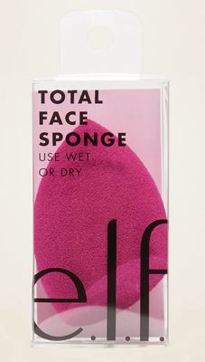 e.l.f. Total Face Sponge , Plush, Multi-Sided & Latex-Free Makeup Sponges For Easy Blending Of Concealer, Highlighter & more, Vegan & Cruelty-Free