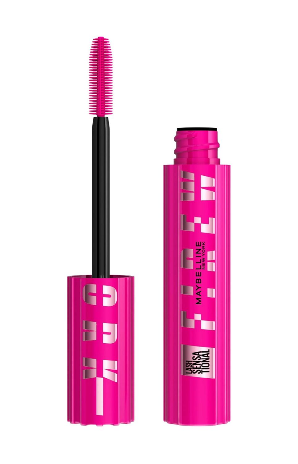 Maybelline Lash Sensational Firework Washable Mascara, Lengthening &amp; Volumizing Mascara for up to 24HR wear, Blackest Black
