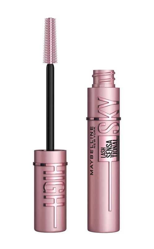 Maybelline Lash Sensational Sky High Washable Mascara Makeup, Volumizing, Lengthening, Defining, Curling, Multiplying, Buildable Formula, Blackest Black