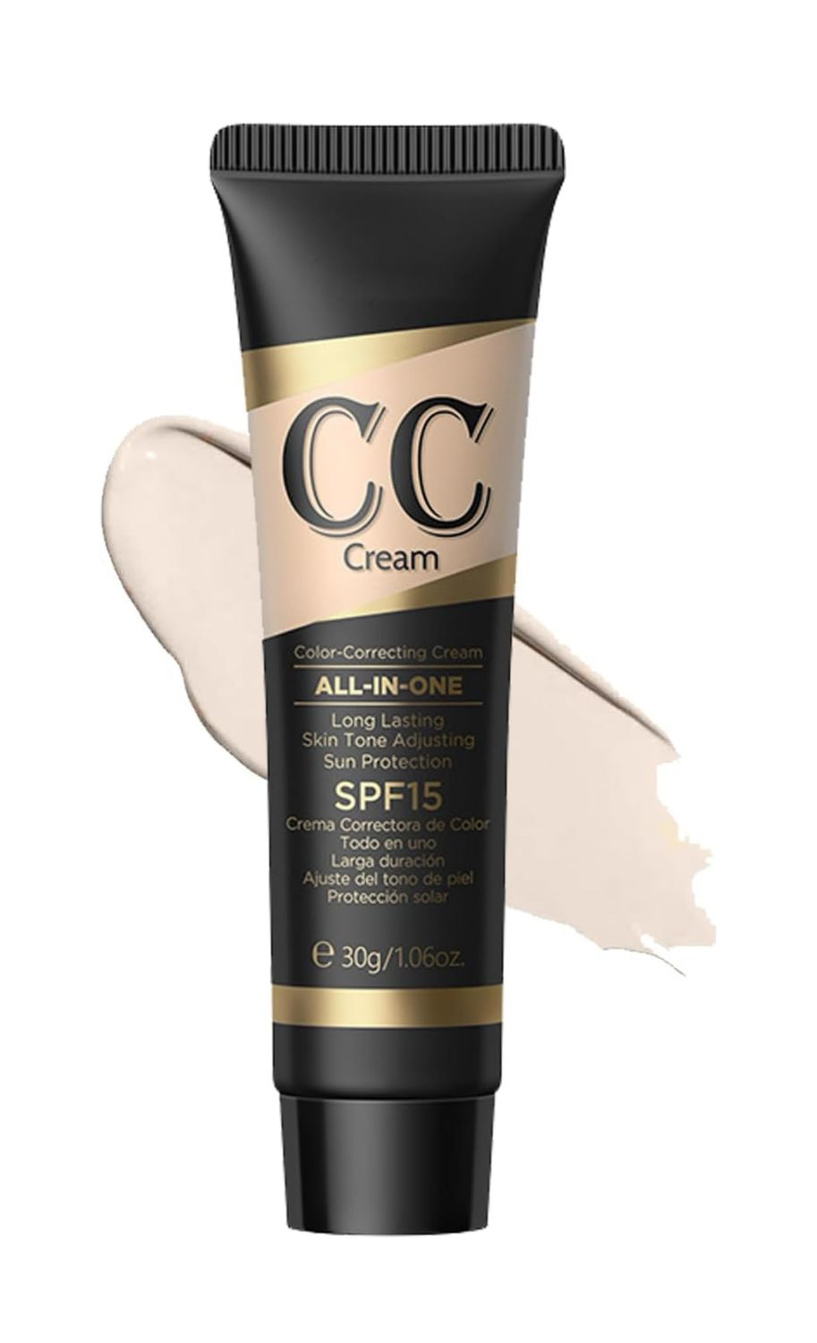 CC Cream with SPF 15, CC Cream Tinted Moisturizer, CC Cream Foundation Full Coverage Correcting Dullness Uneven Skin Tone, Watrerproof Long Lastng CC Cream Hydration Concealer, Light &amp; Natural / 30 mL