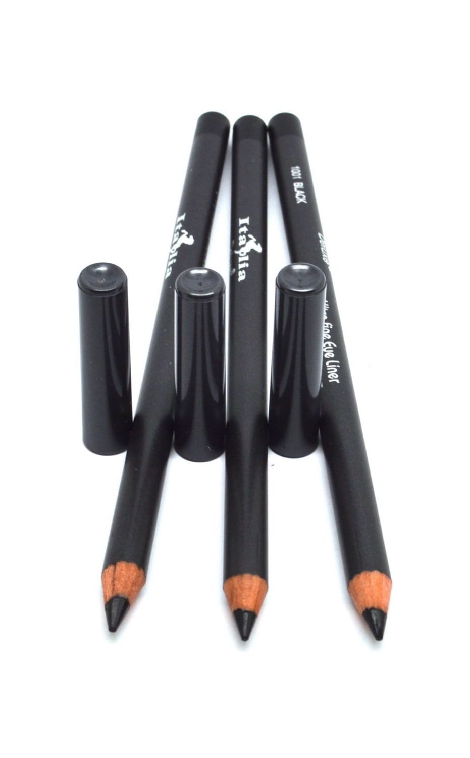 Italia Professional Ultra Fine Eyeliner Pencil, Creamy, Ultra-pigmented, Long-lasting, Creates Defined Lines, Professional Makeup, 1001 Italia Black