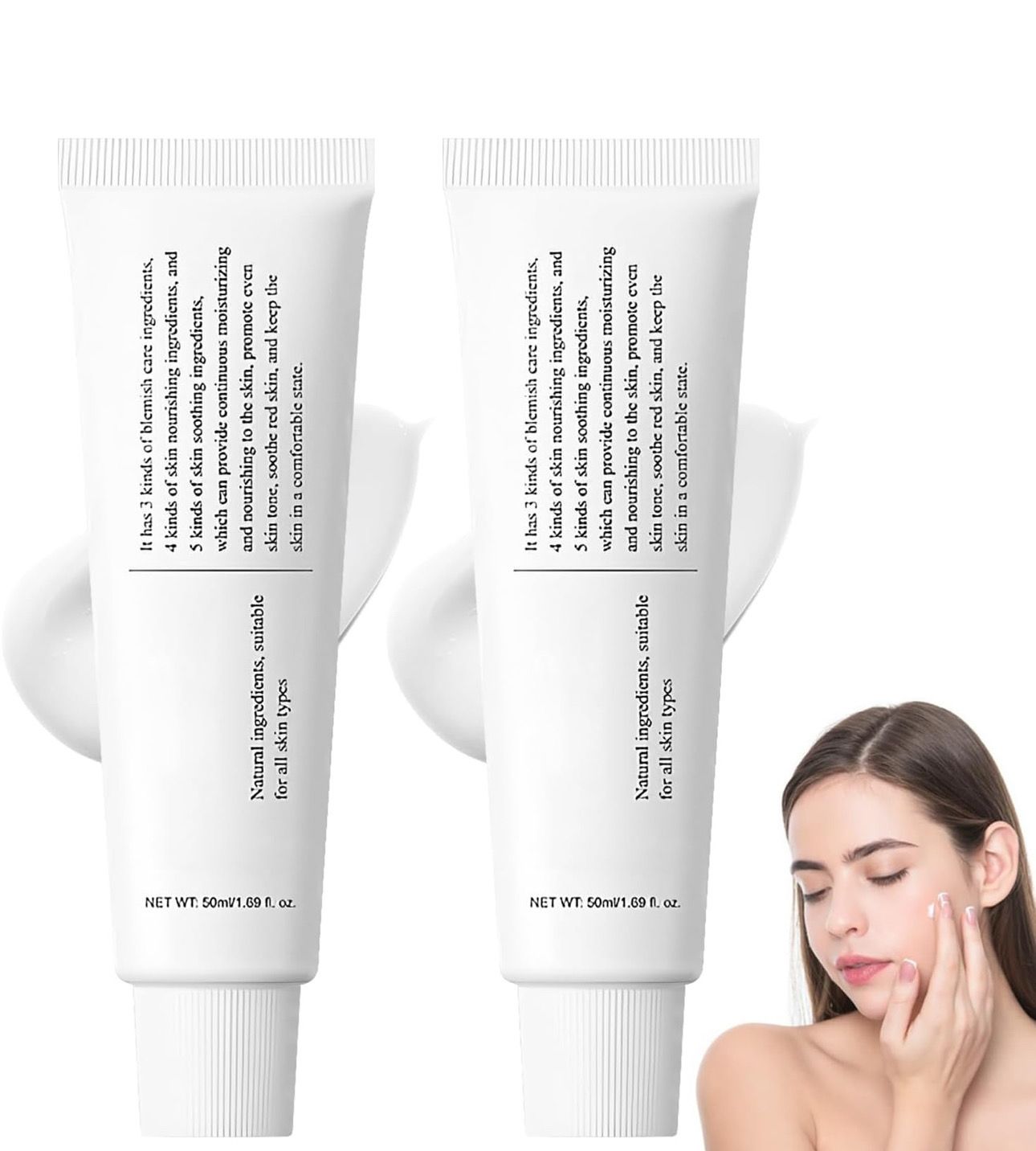 Acne Cream, Lakerain 345 Repair Cream Barrier Cream, Korean Soothing Moisturizer Cream,Lasting Hydration Facial Moisturizer / 50 mL