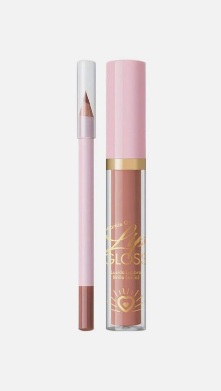 USHERS Lip Glaze And Lip Liner Matte Lips Non Stick Cup Deep Lip Beauty Makeup Pigment 4 Colors