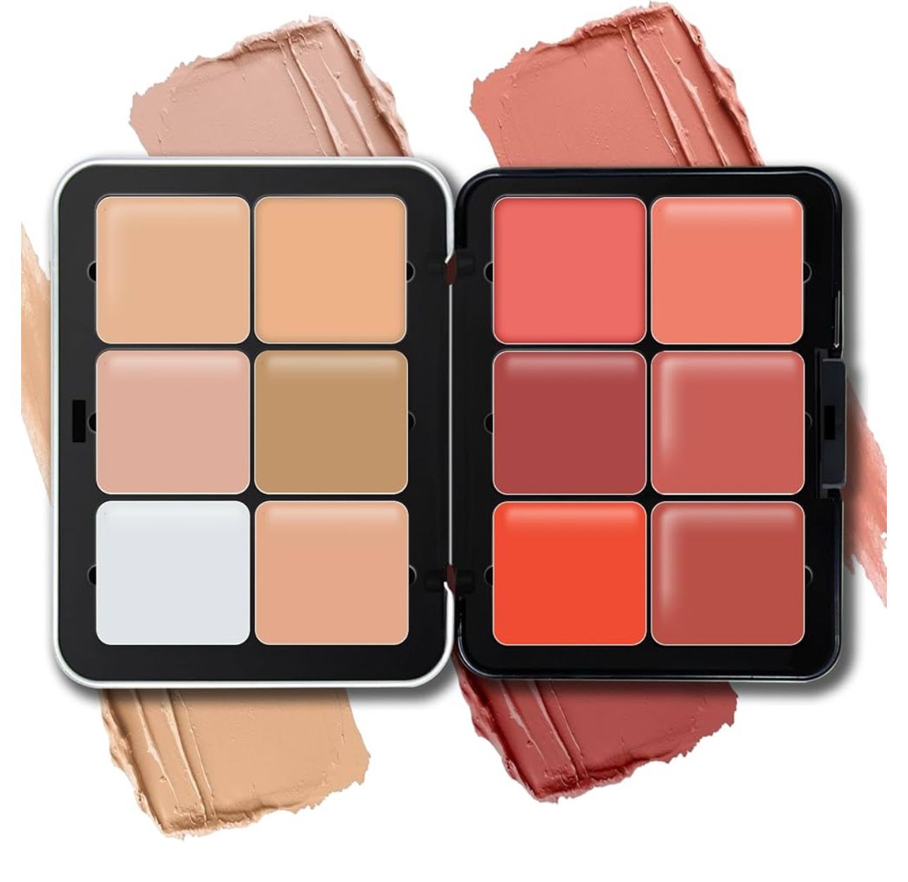 Carla Secret Makeup Full Face 12 Colour Cream Palette • Long Wearing • Smudge Proof • Blendable • Blush • Highlighter &amp; Concealer Palette • You Can Mix Colours 💗