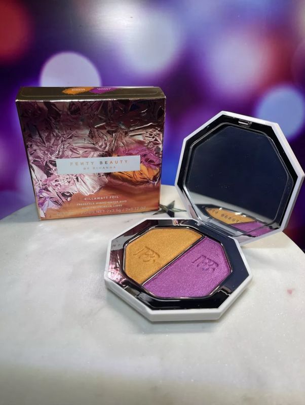 FENTY Beauty Killawatt Foil Freestyle Highlighter Duo Mimosa Sunrise • Sangria Sunset, 2 X 3.5g