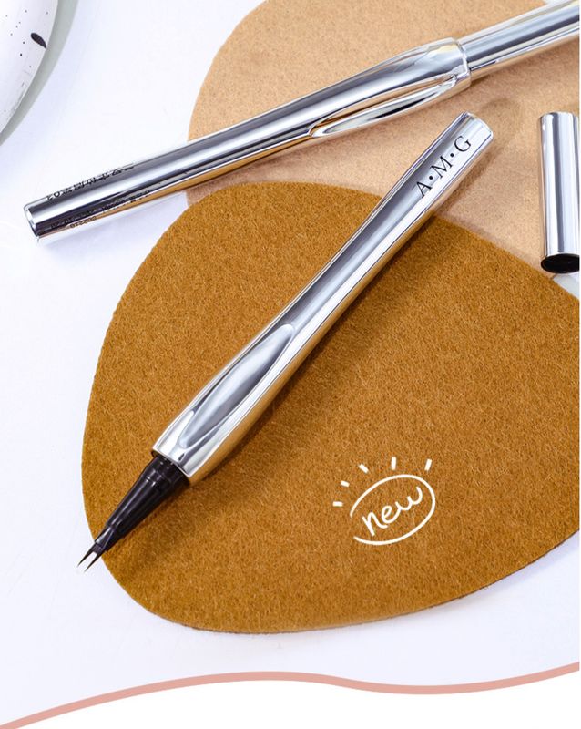 A.M.G. Eyebrow Pronged Positioning Pencil Available In 01 Black, 02 Greyish Brown, 03 Dark Brown