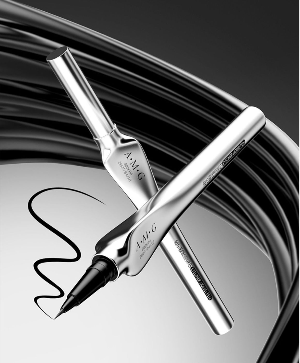 Eyeliner Positioning Liquid Pen , One Stroke Without Disconnection , Available In Black &amp; Dark Brown