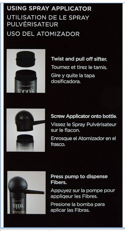 Toppik Hair Fiber Spray Applicator for Thinning Hair Care, 1 Applicator