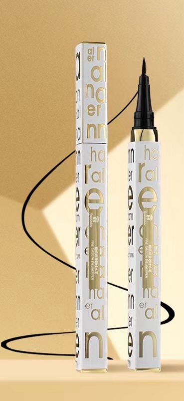 Hannaier Fine Smooth Liquid Eyeliner Pen, Quick Drying Formula, Black, 2 mL