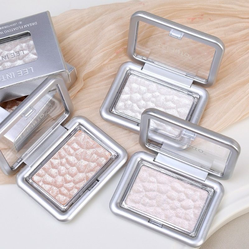 Lee Into Dream Floating Wave Highlighter, Monochrome Highlight Palette - Lying Silkworm Highlighter, In 3 Colours, 7 g