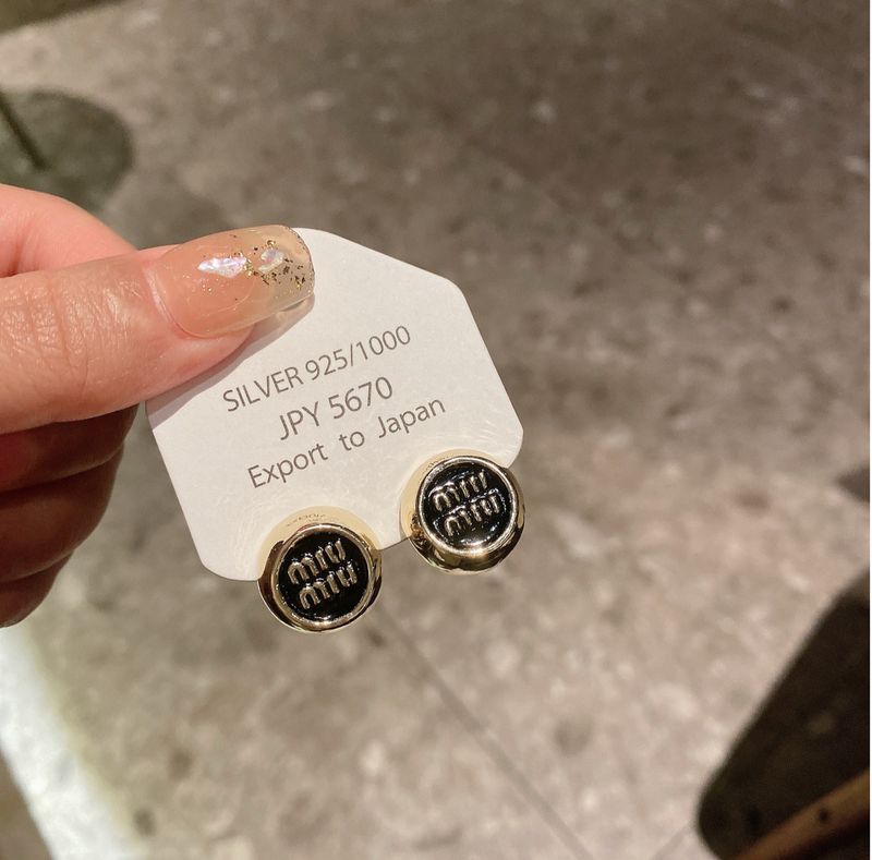 Silver Earrings S925, Studs Korean Design, MIU