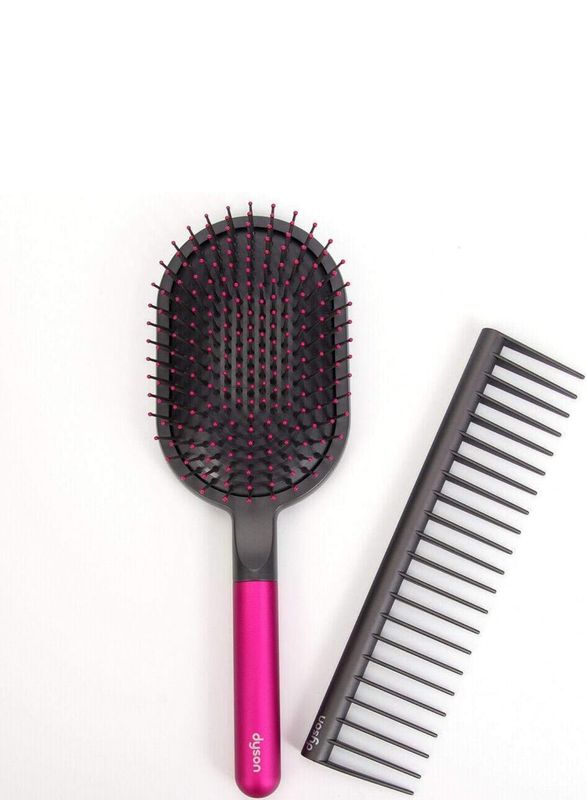 Dyson Detangling Paddle Brush and Professional Comb Set - Smooth, Comfortable and Effortless Styling for All Hair Types