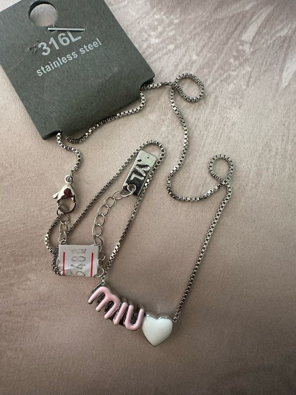 Necklaces Korean Design Jewelry , Pink MIU