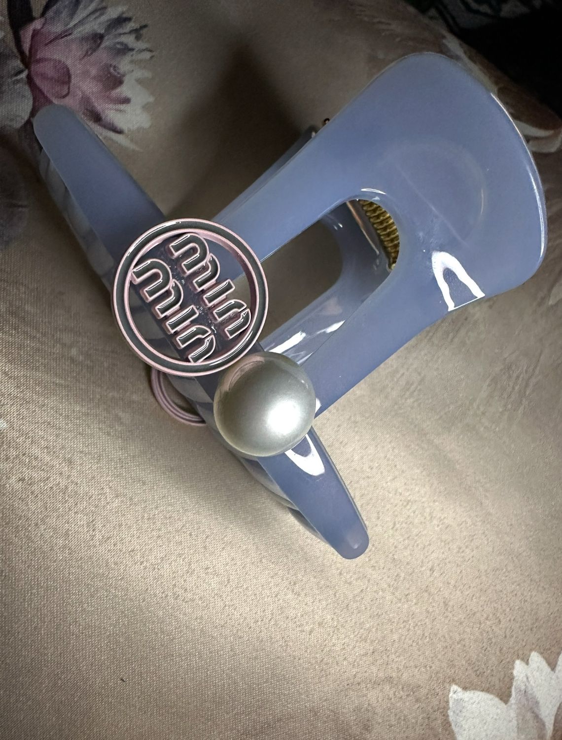 Hair Claw MIU MIU Light Dusty Blue Medium