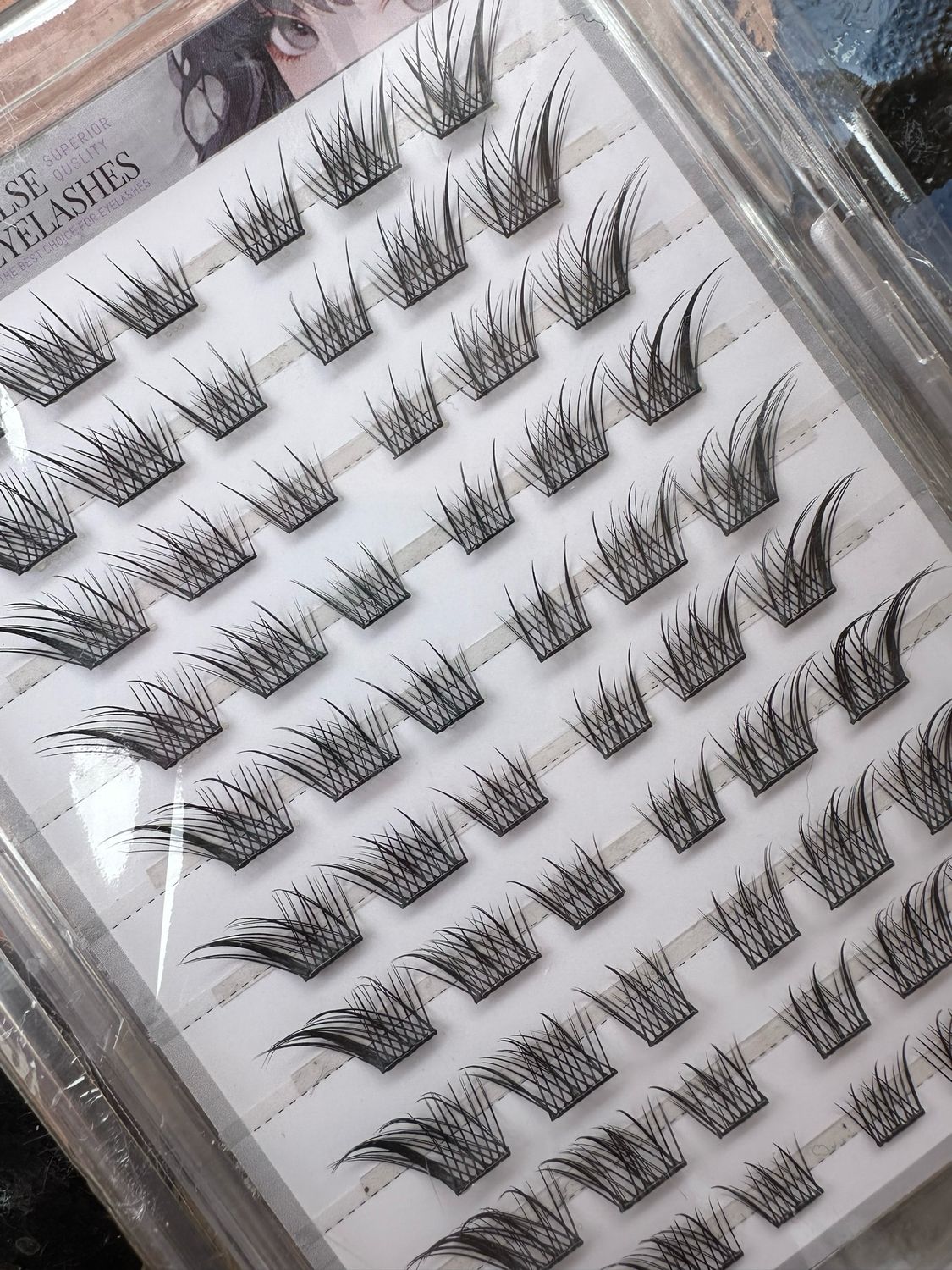 Eyelash Extensions Self Adhesive 60 Per Box Reusable Superior Quality fluffy press type eyelashes 12 14 16mm