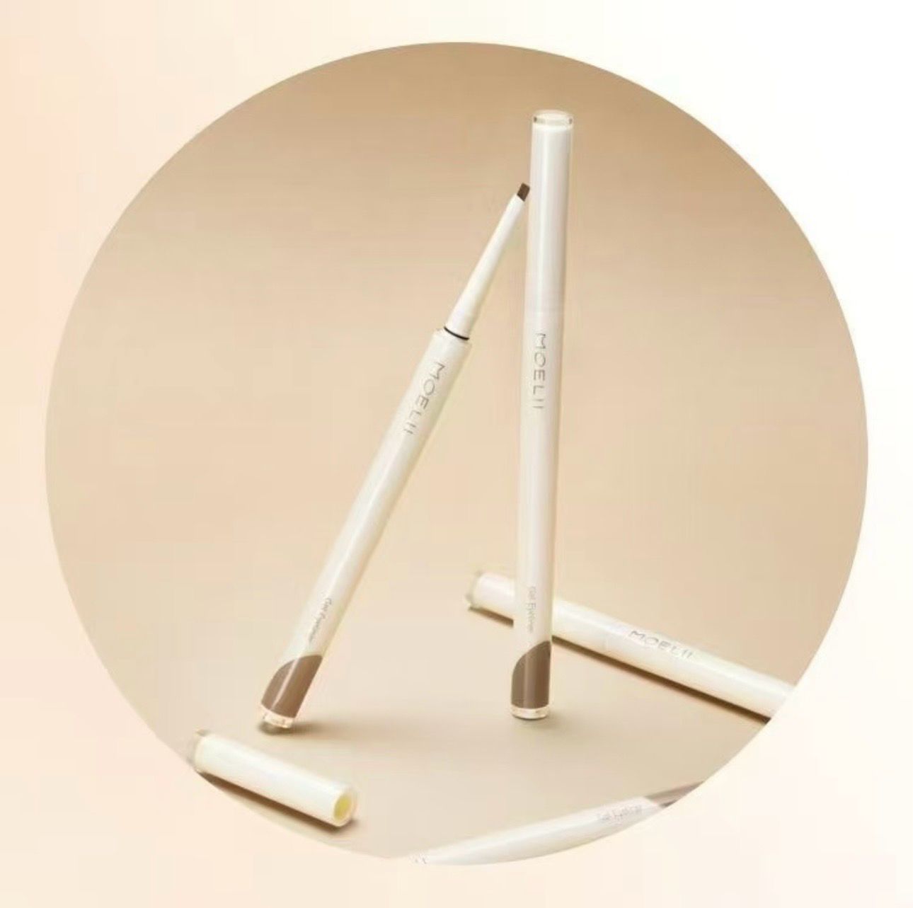 MOELII Very Fine Smooth Eyeliner Gel Pencil, Brown