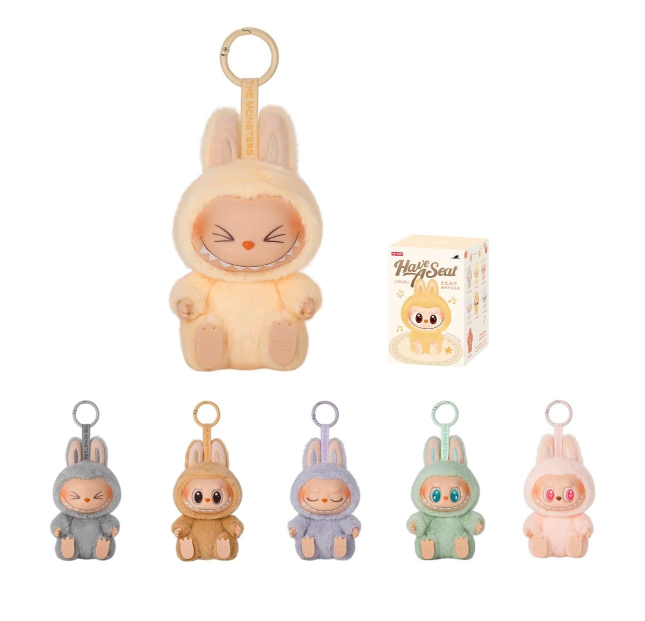 HAVE A SEAT SERIES V2 Vinyl Plush Blind Box, The Monsters Blind Box Figures, Random Design Action Figures Collectible Toys Home Decorations, Holiday Birthday Gifts, Single Box