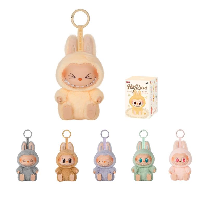 HAVE A SEAT SERIES V2 Vinyl Plush Blind Box, The Monsters Blind Box Figures, Random Design Action Figures Collectible Toys Home Decorations, Holiday Birthday Gifts, Single Box