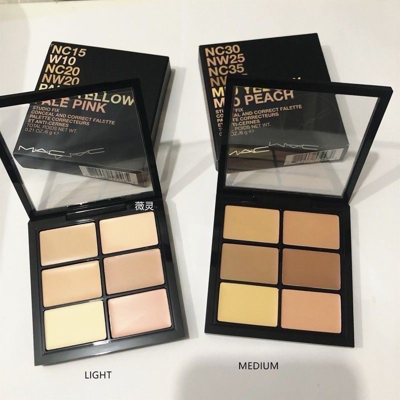 M.A.C. Studio Fix Conceal &amp; Correct Palette X 6 Shades / Light and Medium