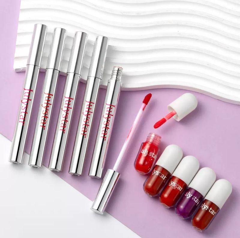 July Star Lipstick Stain Permanent Changing Colour Lipstick, Changing Colour Oil , Long lasting (Set Of 5 Colours) Available Set A &amp; Set B - COMING SOON ‼️