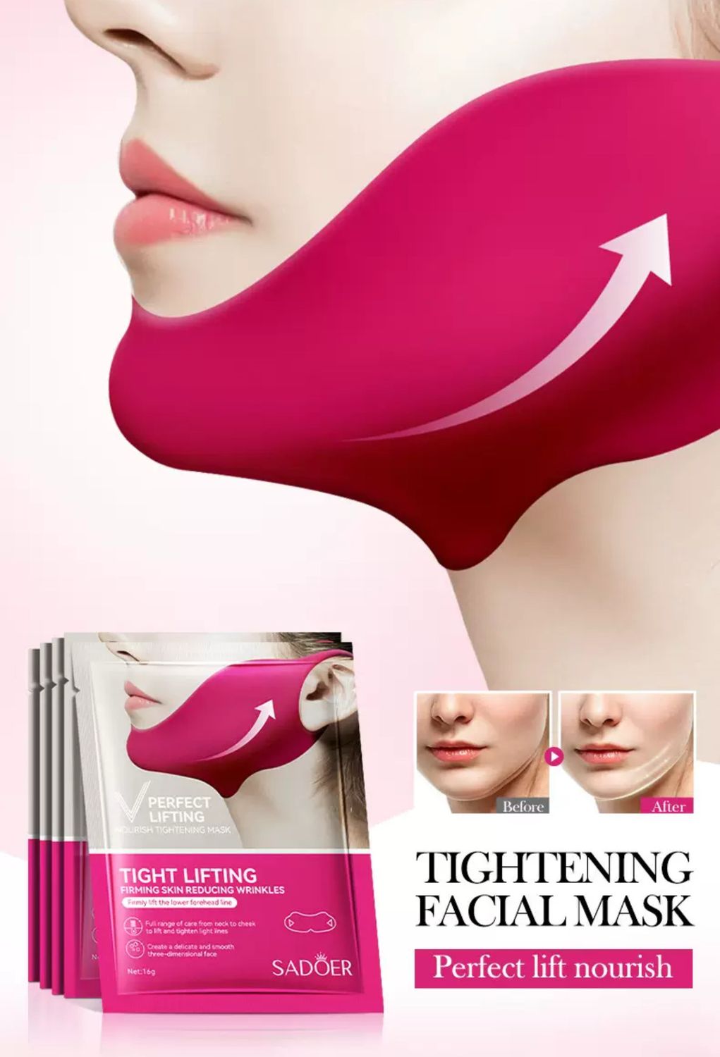 SADÖER Tight Lifting Breathable Collagen Mask Cloth COMING SOON‼️