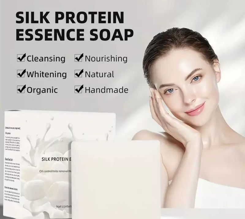 SILK PROTEIN ESSENCE SOAP Oil Organic, Moisturising, Nourishing, Handmade / 100g - COMING SOON‼️