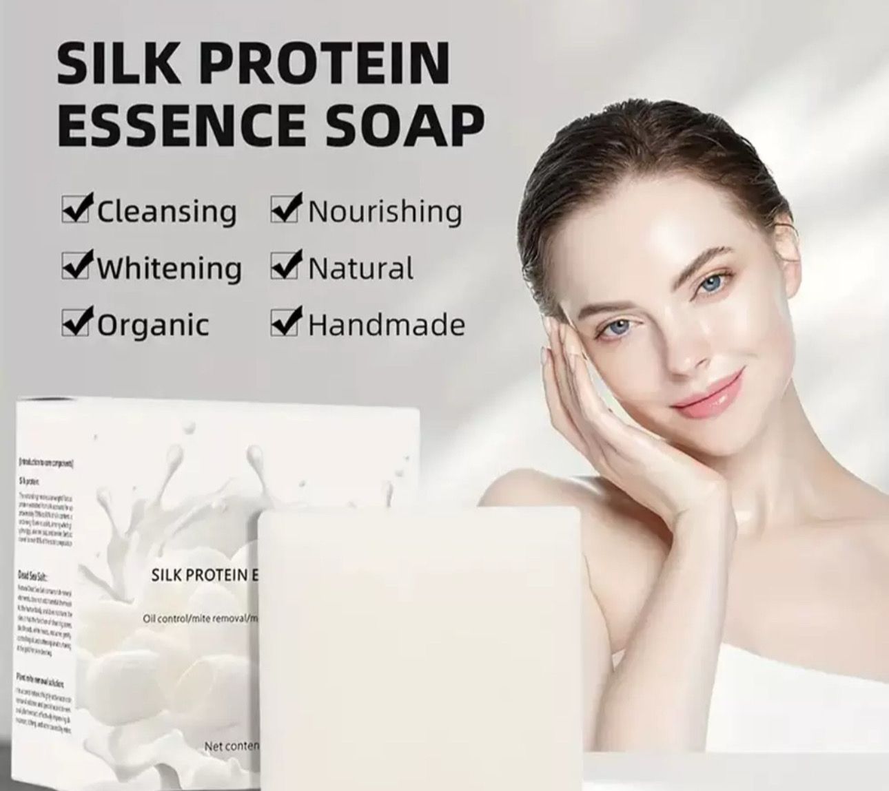 SILK PROTEIN ESSENCE SOAP Oil Organic, Moisturising, Nourishing, Handmade / 100g - COMING SOON‼️