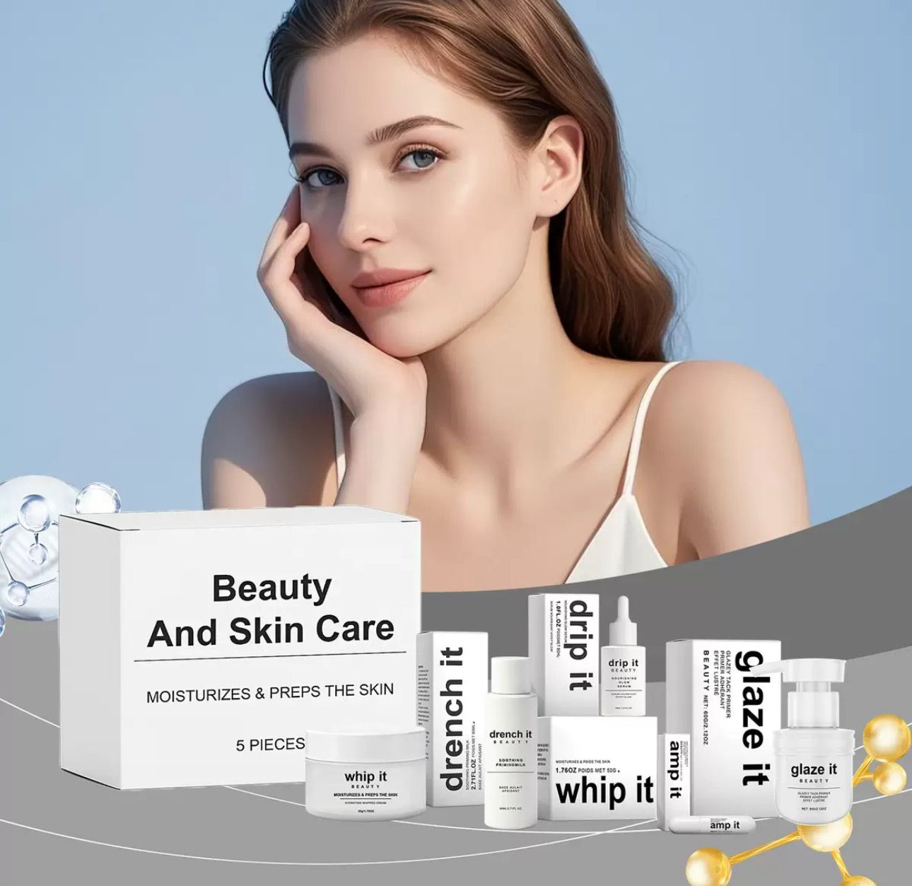 POV Point Of View Beauty &quot;Dew it&quot; 5-piece Skincare Set MOISTURIZES &amp; PREPS The Skin 5 Pcs COMING SOON ‼️